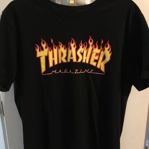 Thrasher Magazine graphics Tshirt black men Large